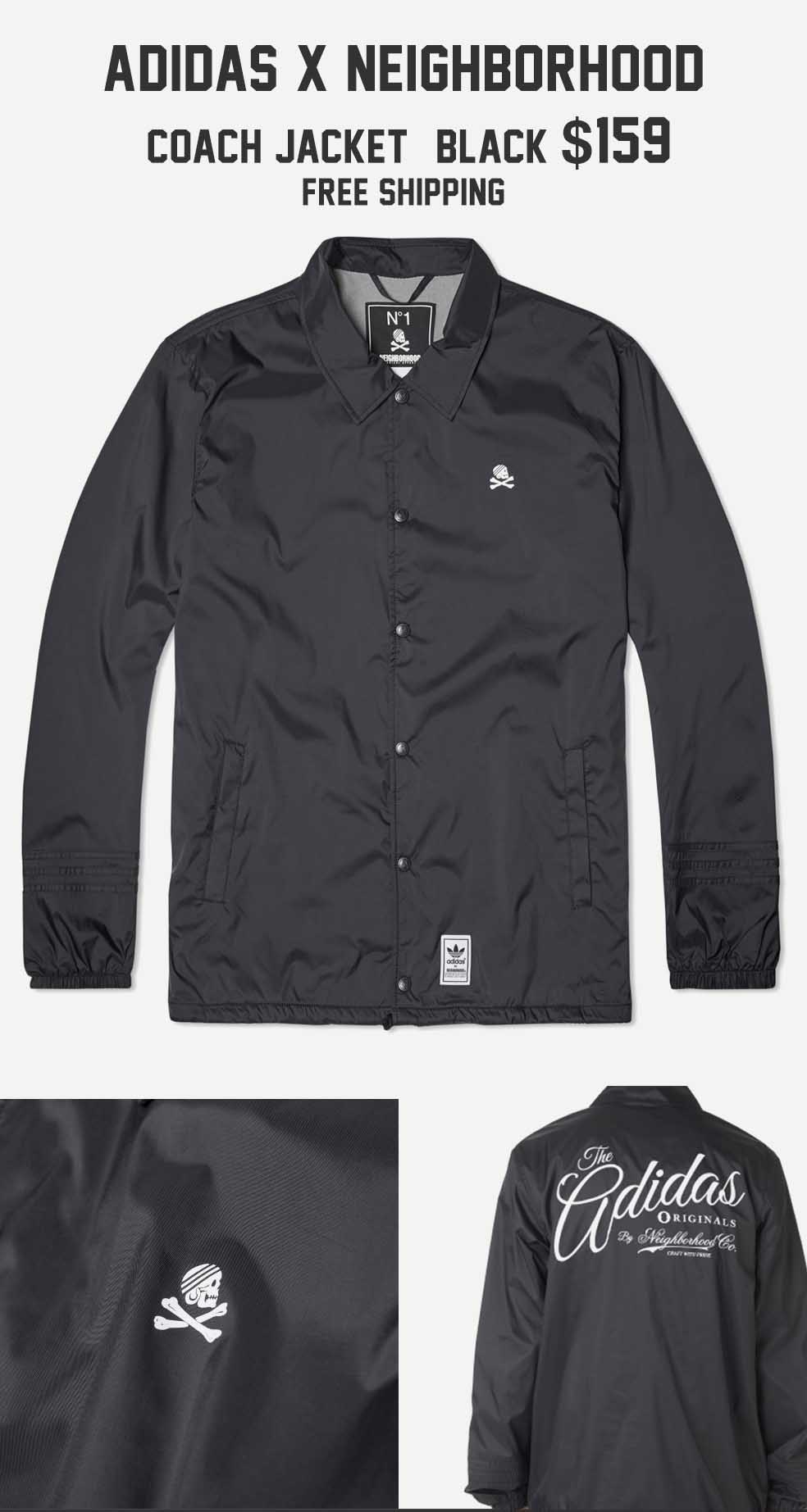 Stefan's Head - Fall Jackets Collection - Adidas x Neighborhood Coach Jacket